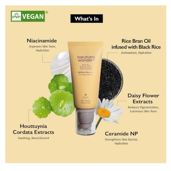 Two Haruharu wonder black rise moisture SPF 50 - Picture 4 of 11